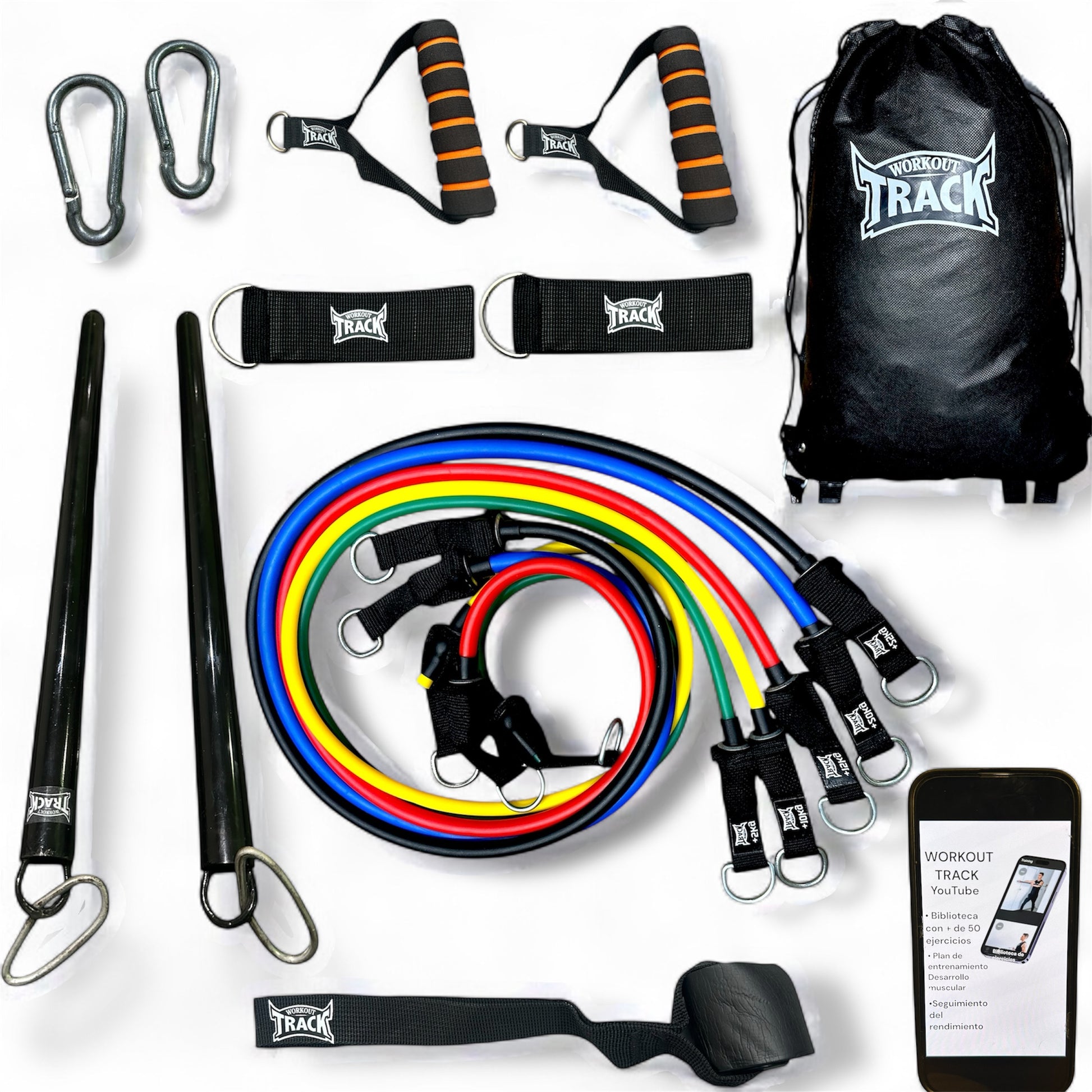 Kit Profesional Bandas Elásticas 75kg - Workout Track