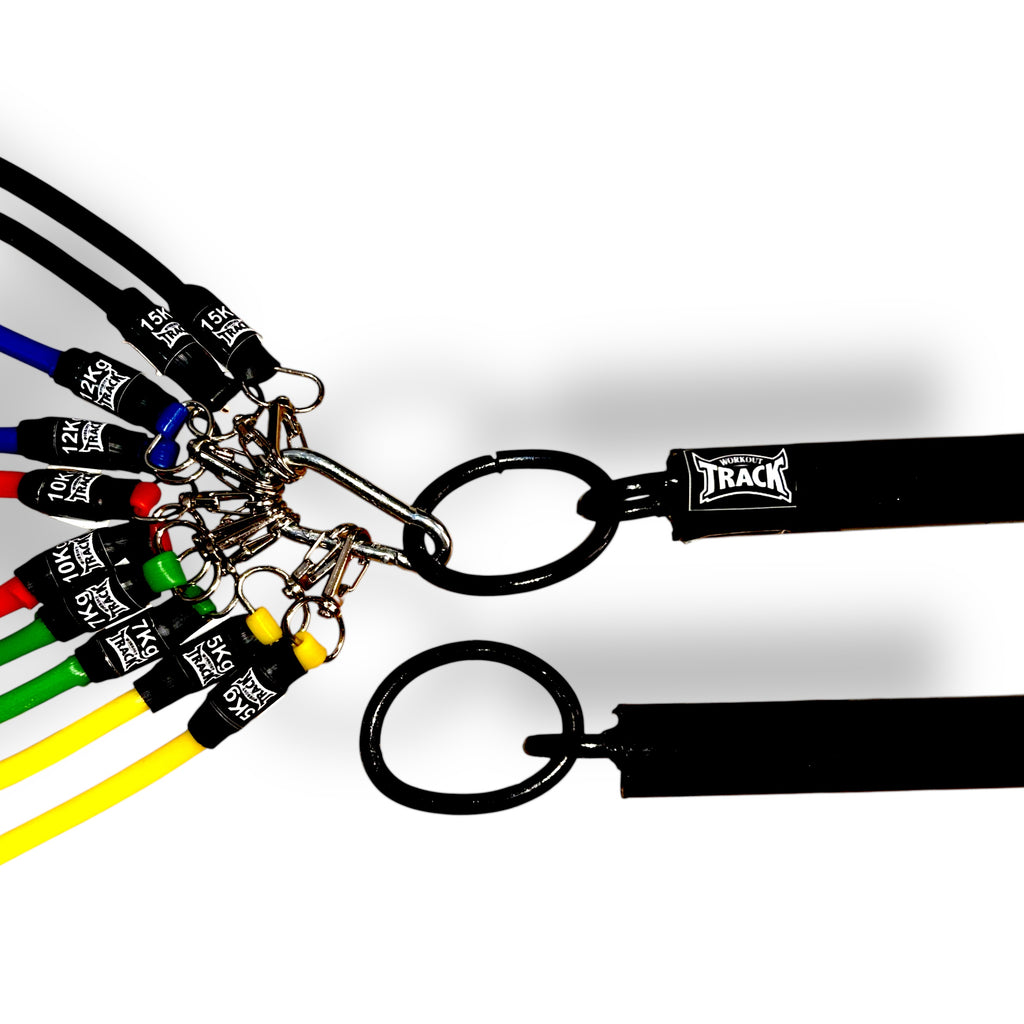 Kit Full Elite 2 Barras Bandas elasticas Profesionales Workout Track