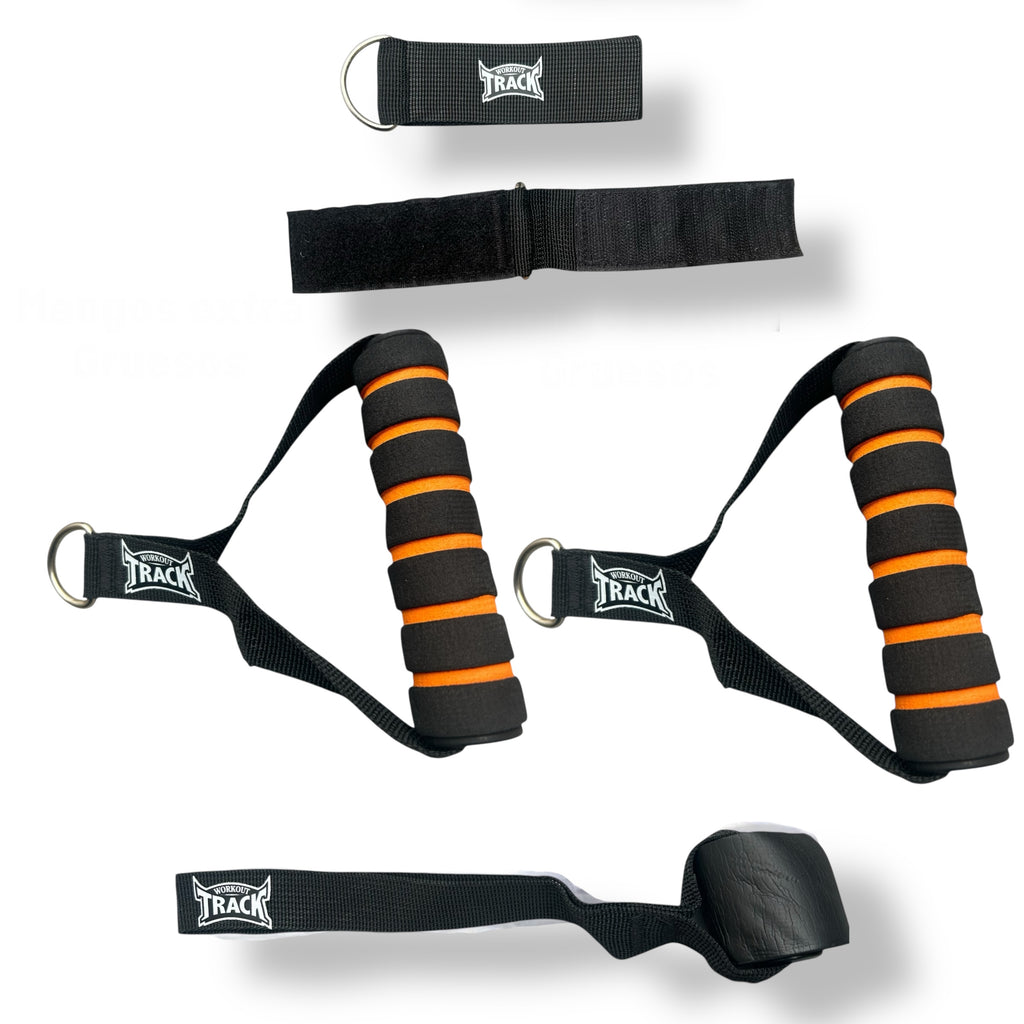 Kit Full Elite 2 Barras Bandas elasticas Profesionales Workout Track