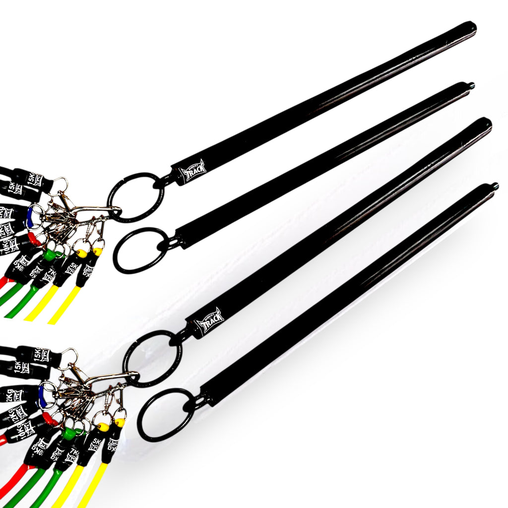 Kit Full Elite 2 Barras Bandas elasticas Profesionales Workout Track