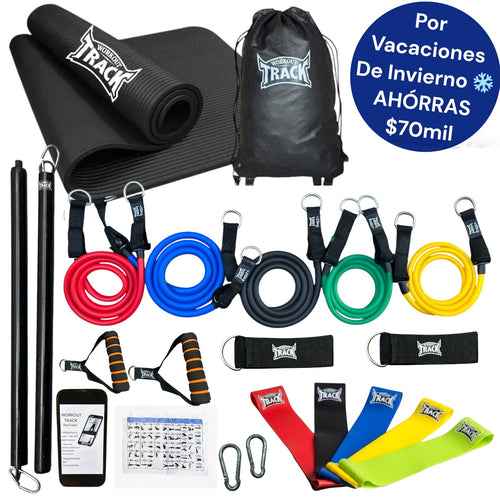 KIT FULL ELITE- PACK AHORRO $70mil IDEAL PARA QUIENES QUIEREN UN PACK COMPLETO PARA ENTRENAR EN CASA