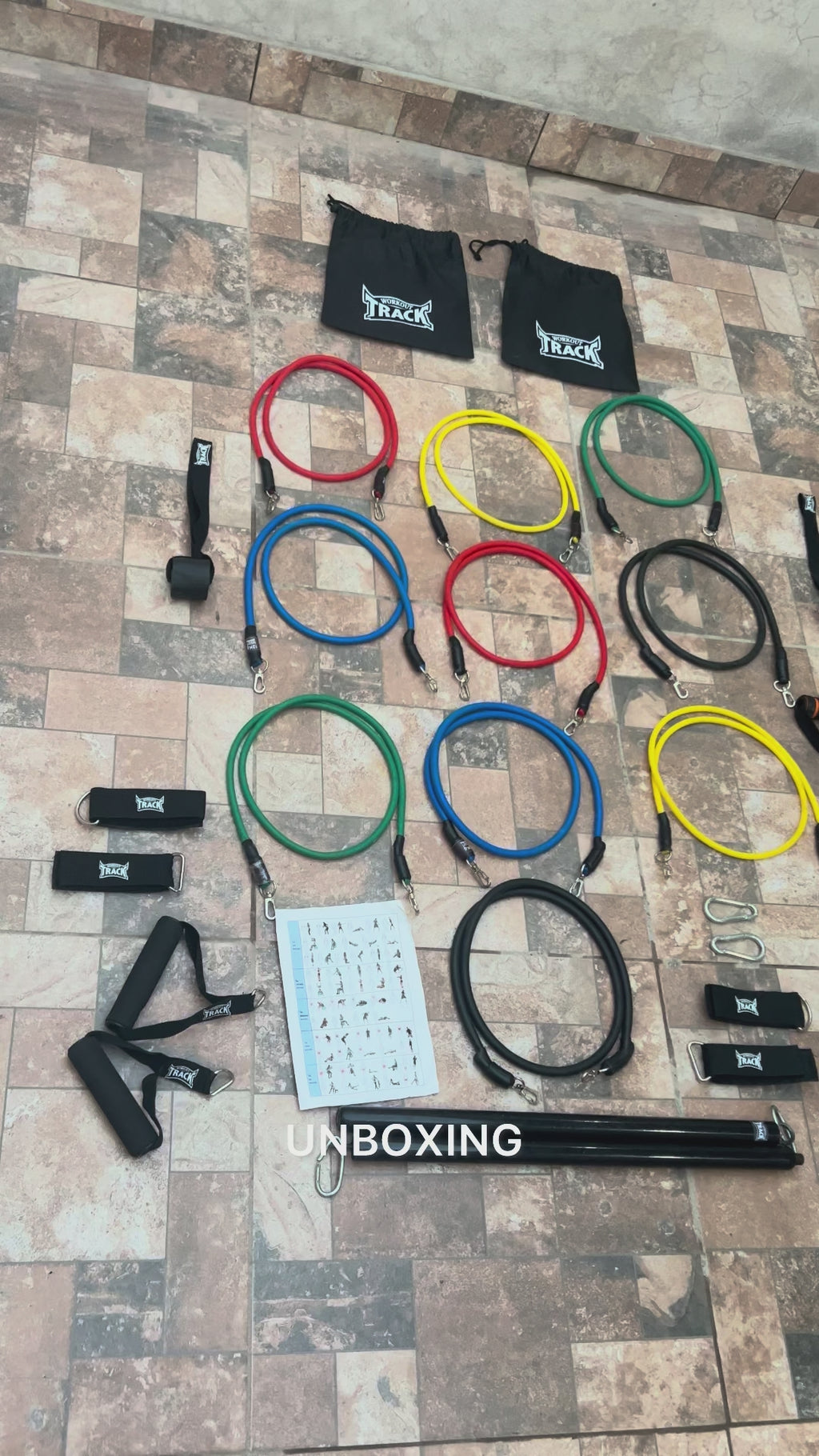 Kit Full Elite 2 Barras Bandas elasticas Profesionales Workout Track